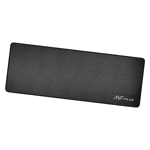 Ant Value MM300 Large Gaming Mouse Pad – Waterproof Cloth Surface with Anti-Fray Stitched Edges, Non-Slip Rubber Base, Extended Size for Gaming & Office Desk Setup – Black