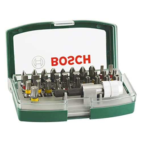 Bosch Metal Screwdriver Bits Kit | For All Power Tool Brands | Quick Change | Includes PH, PZ, S, HEX, Torx & Tamper-Proof Bits | All-in-One Bit Set for Daily Tasks | Compact & Handy Storage Case