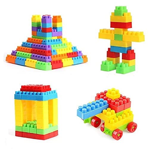 Storio DIY Puzzle Building Blocks Game Toys for Kids Educational Blocks Learning Puzzle Learning Toy for Kids (45+ Pcs),Multicolor 2