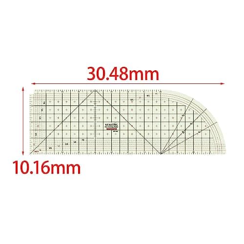 Enakshi Hot Ironing Ruler DIY Handmade Sewing Ruler for Dry or Steam Iron Folding Press|Crafts|Sewing|Quilting |Package Includes:1 Piece Hot Ironing Ruler 2