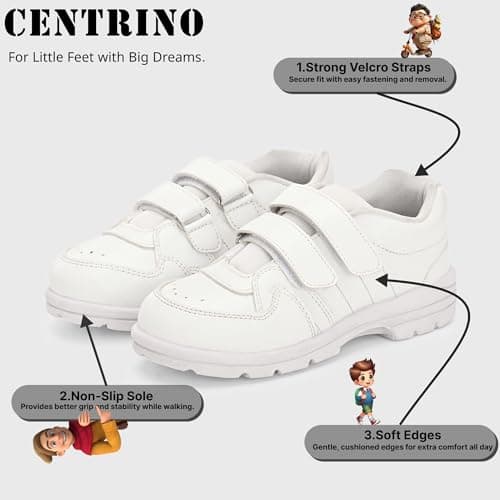 Centrino School Shoes 8123-2_White_2 4