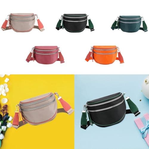 ATORSE Women Shoulder Bag Travel Purse Handbag For Vacation Traveling Party Khaki 2