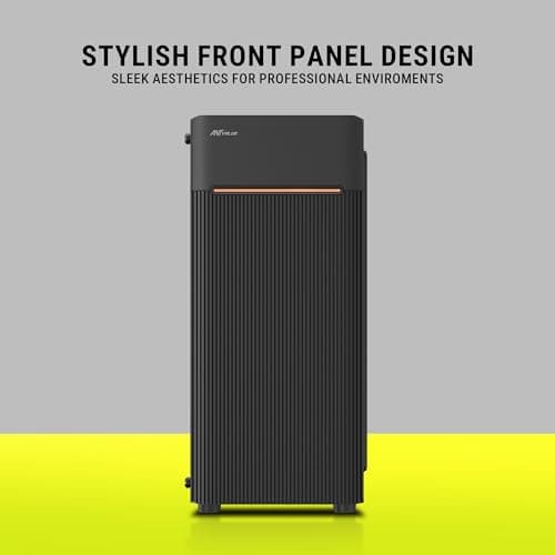 Ant Value VM24 Computer Case/Gaming Cabinet - Black | Support ATX, M-ATX, ITX | Pre-Installed 1 ARGB Fan 2