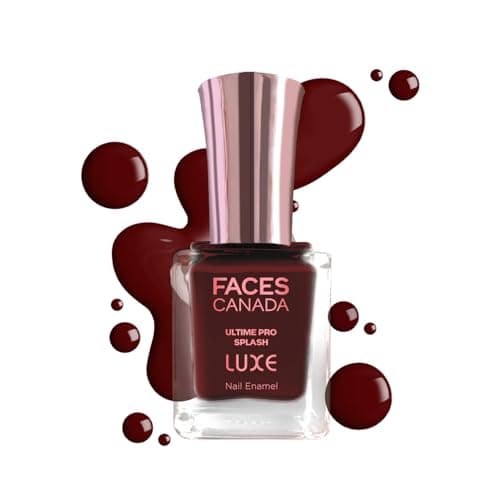 FACES CANADA Ultime Pro Splash Luxe Nail Enamel - Bloody Mary (L59), 12ml | Glossy Finish | Quick Drying | Long Lasting | High Shine | Chip Defiant | Even-Finish | Vegan | Non-Toxic | Ethanol-Free