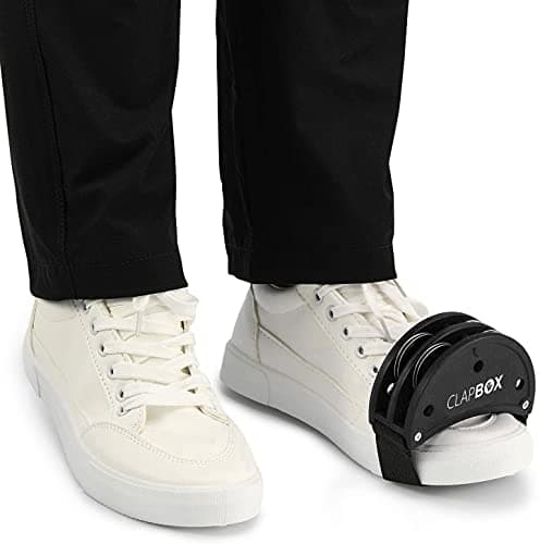 Clapbox Foot Tambourine - Jingles, Black 4