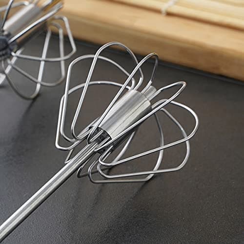Wolpin Stainless Steel Hand Whisk | Manual Hand Mixer & Egg Beater for Kitchen Baking, Whipping Cream, and Mixing Ingredients 5