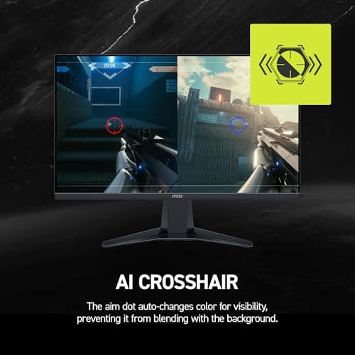 MSI MAG 245F X24 Gaming Monitor 24" 1920 x 1080 (FHD), 240 Hz, FreeSync Premium, HDR Compatible, HDMI, VGA Port, VESA Mount, Tilt, 4 Sides Thin Frame 0.5ms, Black 3