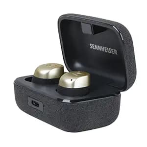 Sennheiser Momentum True Wireless 4 Earbuds,TrueResponse Drivers, Lossless Audio, Auracast, Adaptive ANC, Anti‑Wind + Transparency Modes, 30 Hrs Battery, Qi Fast Charge, 6‑Mics, 1Y Warranty, Gold