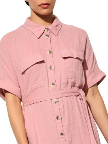 ONLY Women's Fit and Flare Pink Dress 3