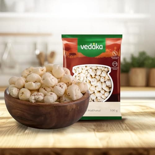 Amazon Brand - Vedaka Fox Nuts (Phool Makhana), 100g 6