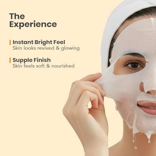 O3+ Facialist Vitamin C Cellulose Face Sheet Mask 30g for Pigmentation and Uneven Skin | Suitable for Men and Women 4