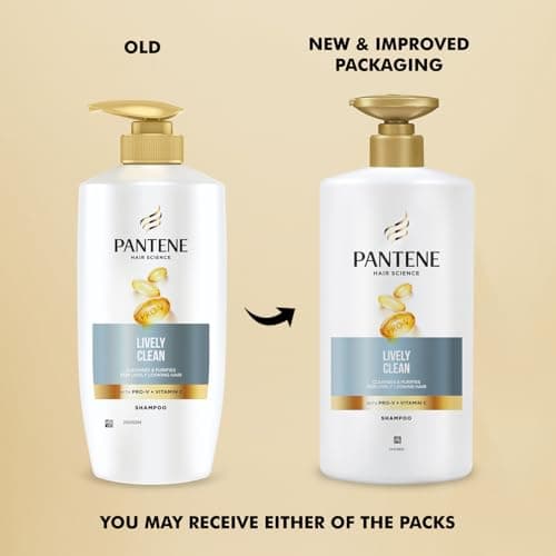 Pantene Hair Science Lively Clean Shampoo 650ml,with Pro-Vitamins & Vitamin C, Cleanse and Purify for lively looking hair,for all hair types, shampoo for women & men, clear shampoo for oily hair 2