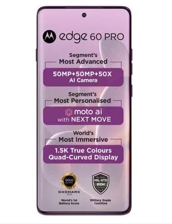 Motorola Edge 60 Pro (Pantone Sparkling Grape, 512 GB) (16 GB RAM) 2