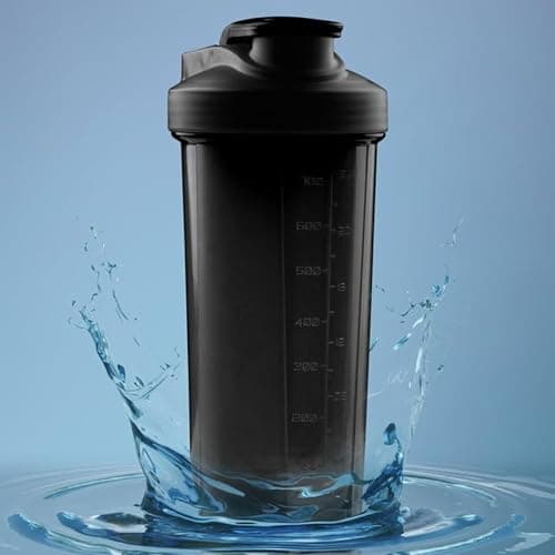 Zyro Gym Shaker for Protein Shake Leakproof Shaker Bottles for Protein, Preworkout and Bcaa Shake, Protein Shaker Bottle for Men and Women BPA-Free Material Plastic,Black - 700 Ml 5