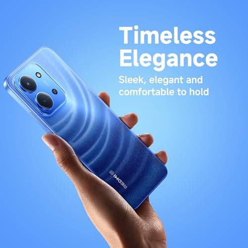 REDMI 15C 5G Moonlight Blue 6GB + 128GB | Royale Design | Massive 6000mAh Battery | Segment's Largest Display 17.53cm Up to 120Hz | MediaTek Dimensity 6300 | 33W Fast Charging | 50MP AI Dual Camera 5