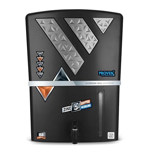 Proven Eleven Zinc Water Purifier – RO + UV + UF with Copper & Zinc, Suitable for Borewell Water, 12L Storage, TDS Adjuster, Made in India, ISI Certified | 12-Stage Purification | 1-Year Warranty 2
