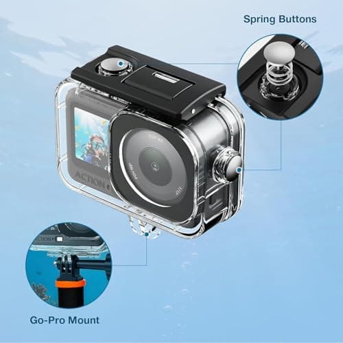 ADOFYS Action 6 Waterproof Case for DJI Osmo Action 6 Camera, with Anti-Fog Underwater Housing Shell Cage Supports 60M/196FT Deep Diving Scuba Snorkeling Swimming with Quick Release Screw. 4