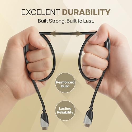 GEONIX 1.5 Meter Hi-Speed 4K@60Hz HDMI to HDMI Cable, Compatible with Smart HDTV, Laptop, Monitor, Projector, Gaming Console, supports upto 32 Audio Channels (Black) 5