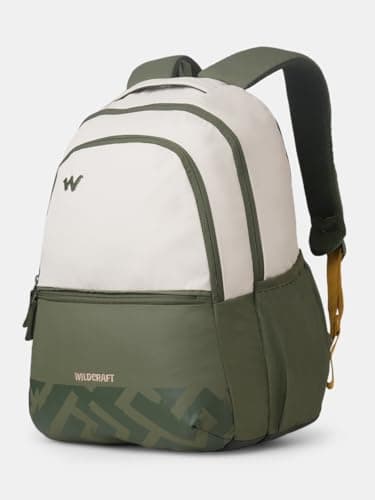 Wildcraft Outlander 35 Laptop Backpack With RainCover for Man & Women,35L Ideal bags for men Office use/School/College Boys and Girls, 2 Compartment Bag, Olive_Grey 3