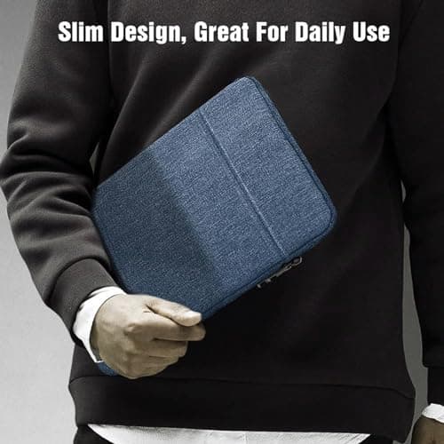 Tabelito Tablet Sleeve Bag Water-Resistant Case Cover Fits Upto 11.6 inch Tablets for Samsung/Lenovo/Galaxy Tab A9 Plus/S8/S9/Realme Pad/Honor Pad X9/Xiaomi Mi pad 6/Redmi Pad/Oneplus Pad(Blue) 5