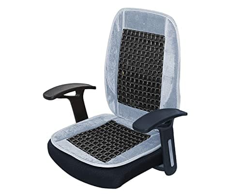 AutoWhrib Massage Seat Cushion Beads Wood Set for Car Front Seats Pair | Breathable Cool Seat Cover Mat with Anti-Sweat Technology | Car Seat Cover Accessory for Comfortable Ride 3