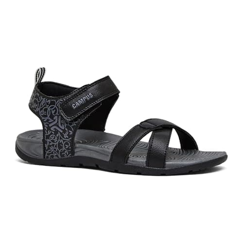 Campus Women's GC-22183L BLACK/D.GRY Sandal - 5UK/India 1 Pair
