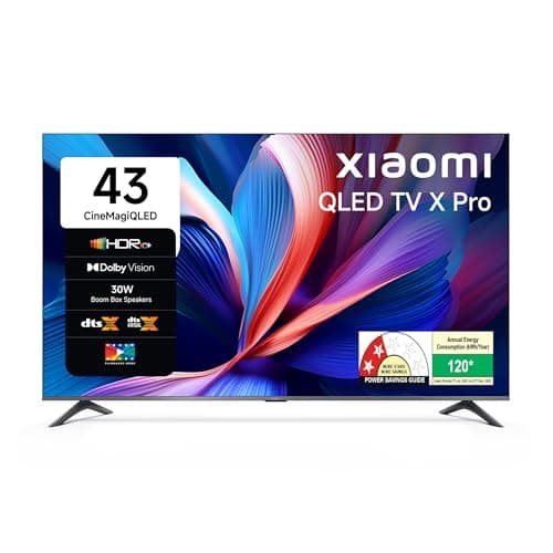 Xiaomi 108 cm (43 Inches) X Pro Series QLED 4K Ultra HD Smart Google TV L43MB-APIN