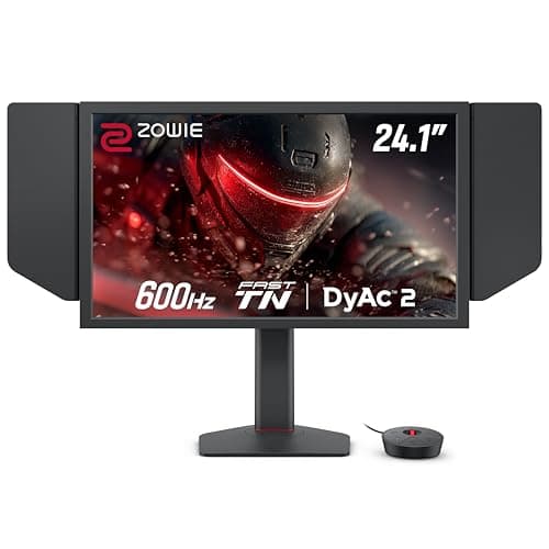 BenQ Zowie XL2586X+ | 24.1 | Fast TN 600Hz Gaming Monitor for Esports (FPS) | Motion Clarity DyAc2 | XL Setting to Share | Shiel| Precise Height Adjust| Vivid Color Film| S-Switch (Black)