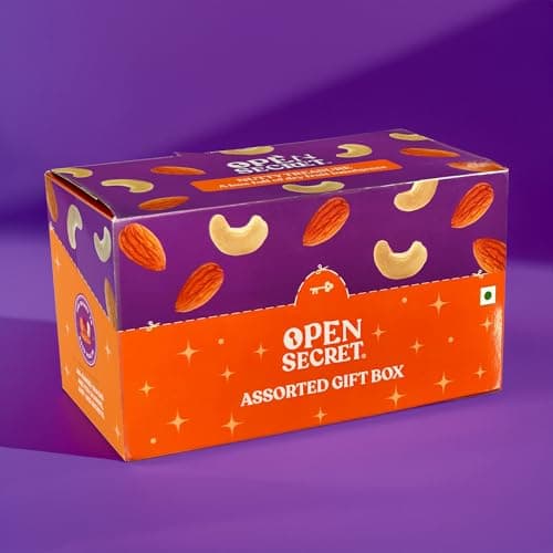 Open Secret Premium Dry Fruit Gift Box | Assorted Cashews & Almonds | Healthy Gifting Hamper for Ramadan, Festive Occasions & Corporate Celebrations 4