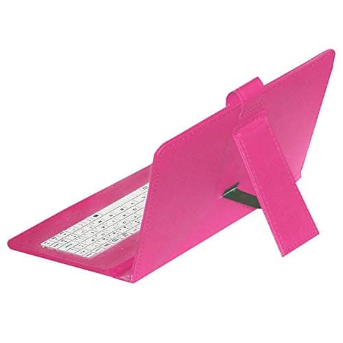 Hello Zone Exclusive 7� Inch USB Keyboard Tablet Case Cover Book Cover for Swipe Slice Tablet -Pink 4