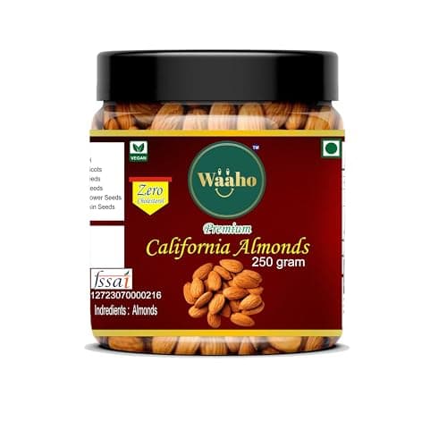 WAAHO Dry Fruits Combo Pack- Raisins, Almonds, Roasted Pista, Cashews | Nutritious Healthy Snacks Ideal for Gifting, Festive Hampers, Family and Friends Treats | Reusable Jar (250g Each-Pack of 4) 3