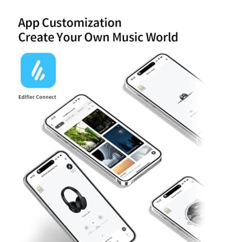 Edifier W820NB Plus Over-Ear Active Noise Cancelling Headphones, Clear Calls with Deep Noise Reduction,Bluetooth Headphones with LDAC for Hi Res Wireless Audio Comfortable Fit,Bluetooth 5.2 (Ivory) 5