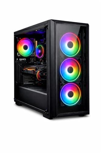 KRYNORCXY Desktop Computer PC Set | Core i5 Processor | 16GB RAM | 512GB SSD | HD Graphics 2000 | RGB 4 Fan Cabinet | 19 Inch LED Monitor | RGB Keyboard Mouse | WiFi | Windows 10 Pro 2