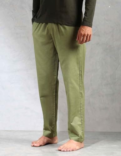 U.S. Polo Assn. Relaxed Fit Cotton Linen OELP8 Lounge Pants - Pack Of 1 (Sage) 3