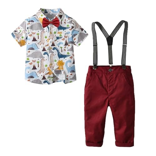 Hopscotch Boys Cotton Blend Formal Set in White Color For Ages (3-4 Years)