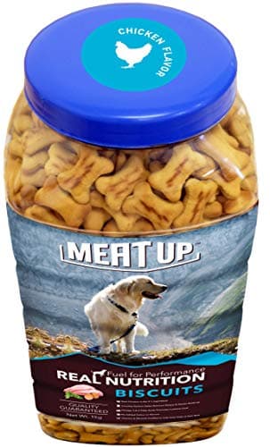 Meat Up Dog Treats Biscuits 2kg (2x1kg) | Real Chicken Flavour | Remove Plaque & Tartar Build-up | Vitamins & Minerals | Promotes Lustrous Coat 3