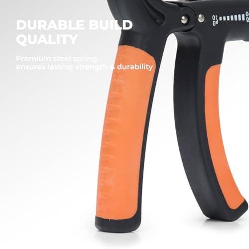 Boldfit Bodyband Hand Grip Workout Strengthener, Adjustable Hand Gripper For Men & Women For Gym Workout Hand Exercise Equipment For Forearm Exercise, Finger Power Gripper Plastic 40 Kg Black-Orange 4