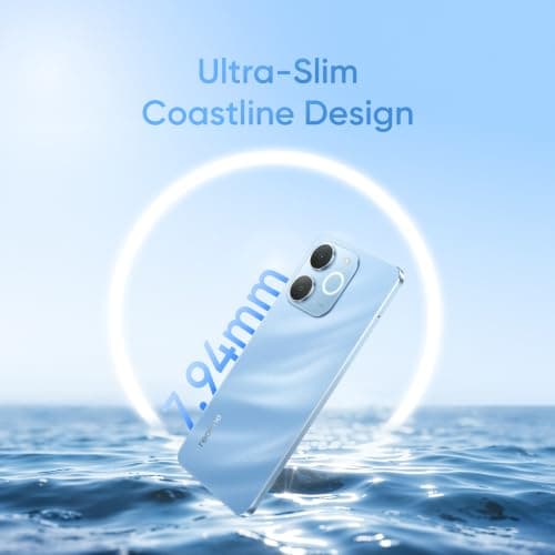 realme narzo 80 Lite (See Blue,4GB+64GB) 2026 | 6300mAh Segment's Biggest Battery | 7.94mm Slim Design | 300% Ultra Volume | Pulse Light: 9 Colors, 5 Glow Modes | Ai Assist 4