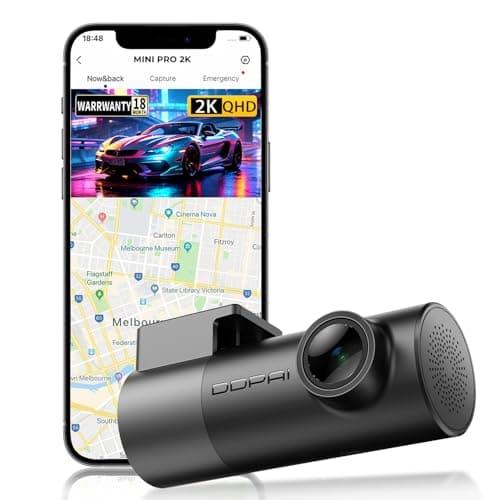 DDPAI 2K QHD Dash Cam for Car [2026 Edition], with 1440p Camera | Emergency Accident Lock | Wi-Fi & App Control | Super Night Vision | 140° Wide Angle | G-Sensor | Built-in Capacitor, Mic
