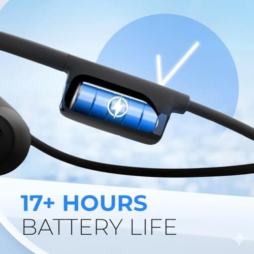 ng Earsafe Comm Open Ear Air Conduction Headphone, Noise Cancelling Boom Mic Earphone, Computer/PC/Laptop Use, USB Type-C Fast Charge, 17H Playtime, Ideal for Home, Office, Zoom Meetings, Black 4