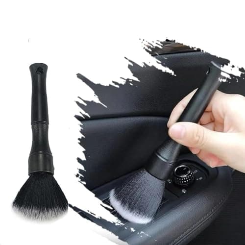 T TOPLINE Long Handle Car Cleaning Brush | Interior Dust Brush | Soft Bristle Car Detailing Brush for Dashboard | Dusting Tool for Interior Cleaning | Long Car Interior Soft Brush