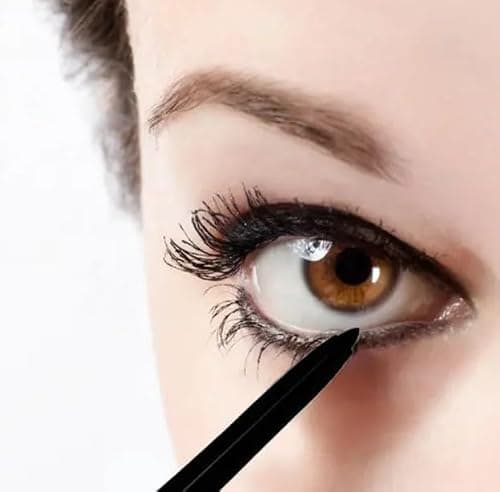 Glam21 Eyecraft Kajal Pencil | Super Black Intense Color | Long-Lasting Matte Finish | Smudge-Proof & Waterproof | Smooth Glide | One-Stroke Application | Lightweight & Comfortable Wear | 0.35gm 4