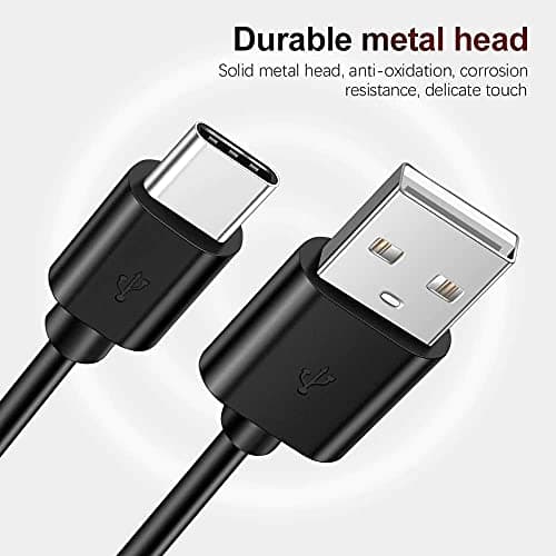 Type c Cable for ChromeBook Pixel USB Cable Original Like USB | Charging & Sync Data Cable | Rapid Quick Dash Fast Charging Cable| Type C to USB-A Cable (3.1 Amp, USB-Black) 4