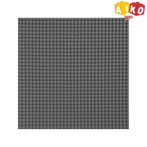 AIKO Classic Grey Base Plate – 32 x 32 Studs (10" x 10") | Durable ABS Plastic Building Base | Sturdy Foundation for Construction Play | Compatible with Major Block Brands | Ideal Gift for Kids 4+ 2