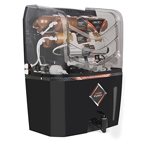 Kinsco Aqua Punch 15 Litre Copper + RO + UV + UF + TDS Adjuster Pure Copper Water Purifier Dispenser Machine, Black (With Free Pre Filter) 2