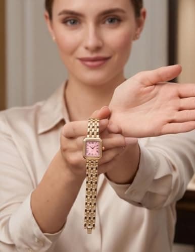 CLEO Be Bold Be You Gold Luxe Fashion Watch for Women | Jewellery Style Bracelet Watch (272) 4