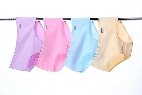 Amazon Brand - LOURYN KOULYN® Women Soft Cotton Hipster Ladies Plain Bright Panty/Innerwear Inner Elastic Underwear Combo Pack 5 (Colour May Very) (M, Multicolor) 2