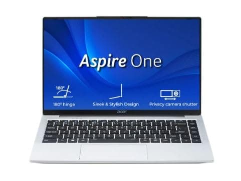 acer Aspire One A114-45 Notebook Computer, Intel Celeron N4500, 12GB RAM, 500GB SSD, 14.0 inch HD Display, Windows 11 Home SL