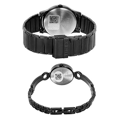 TIMEX Classics Analog Watch for Unisex with Black Round Dial & Black Stainless Steel Bracelet Band Water Resistant Unisex Wrist Watches - TW00PR264 5