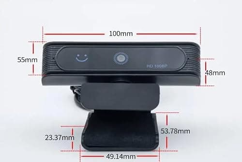 AUSHA Windows Hello Face Recognition Webcam with 1080P HD Resolution, 80° Wide Angle View, Compatible with Windows 10/11 Used for Video Conferencing, Streaming, Recording Web Camera 5